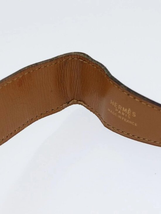 HERMES Constance Belt Leather 35.4"" Dark Brown Auth am5720 - Picture 13 of 15